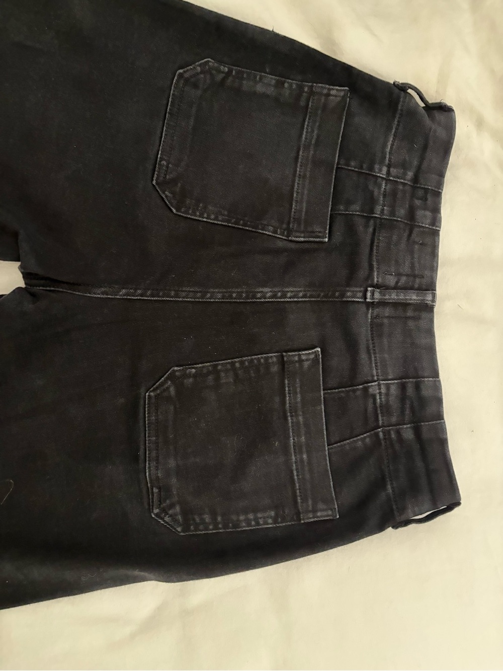 Maeve The Collette Black Cropped Wide-Leg Jeans Size 30 - Picture 5 of 6